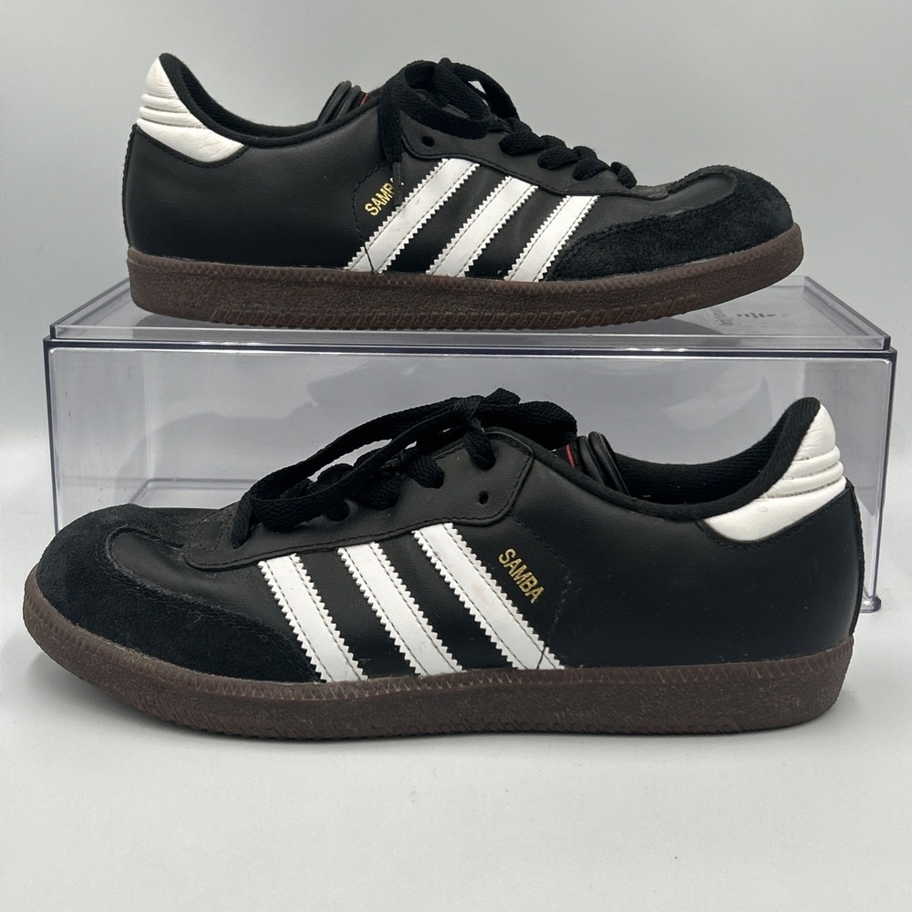 Adidas Samba OG Men's Low Top Lace-Up Sneakers Black Gum White Stripes 036516